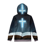 Shining Holy Bible Print Pullover Hoodie