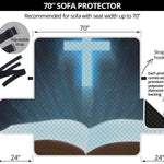 Shining Holy Bible Print Sofa Protector