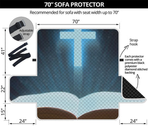 Shining Holy Bible Print Sofa Protector