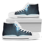 Shining Holy Bible Print White High Top Shoes