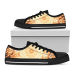 Shining Kaleidoscope Print Black Low Top Shoes