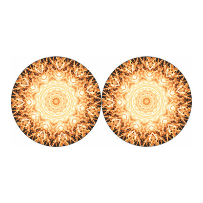 Shining Kaleidoscope Print Car Coasters