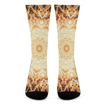 Shining Kaleidoscope Print Crew Socks