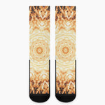 Shining Kaleidoscope Print Crew Socks