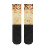 Shining Kaleidoscope Print Crew Socks