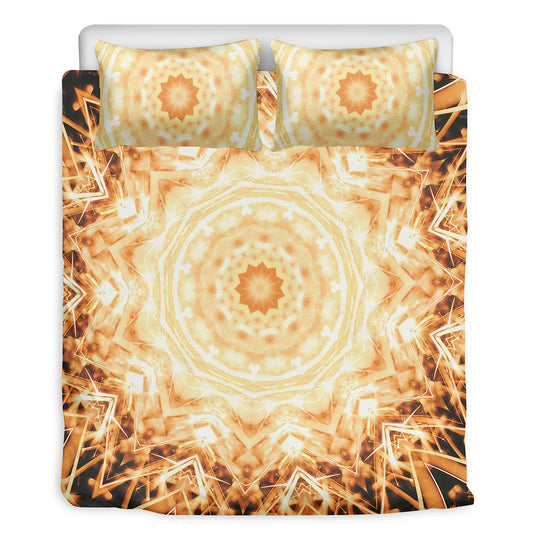 Shining Kaleidoscope Print Duvet Cover Bedding Set