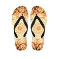 Shining Kaleidoscope Print Flip Flops