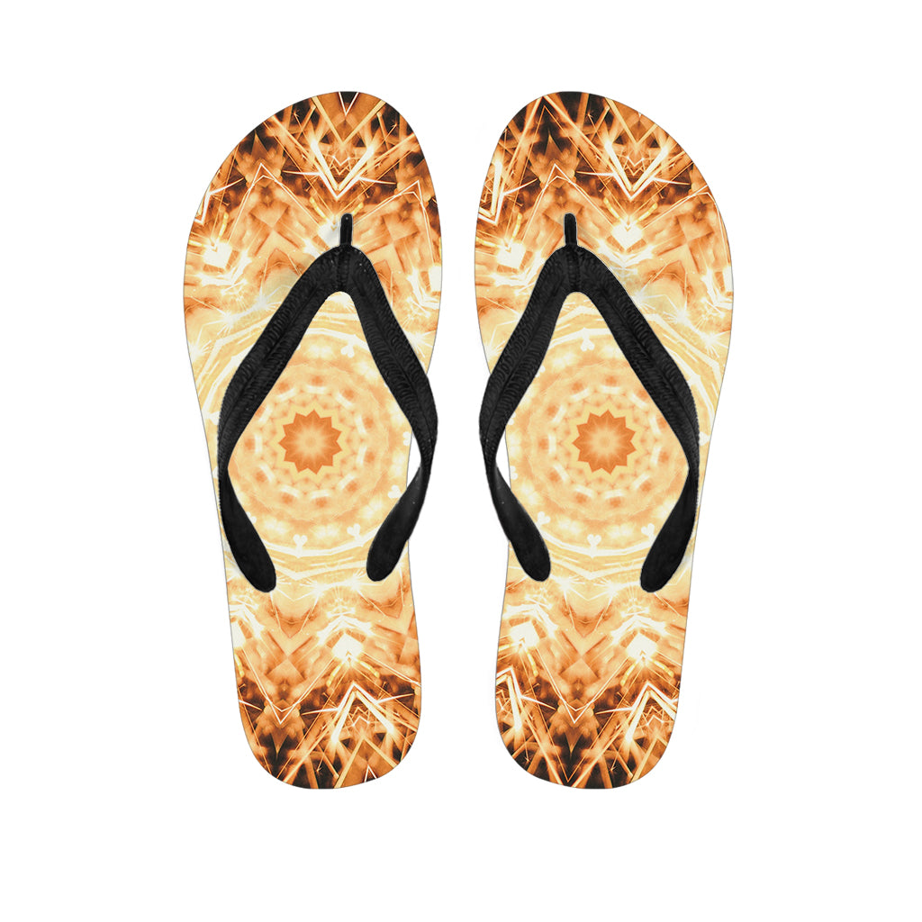 Shining Kaleidoscope Print Flip Flops