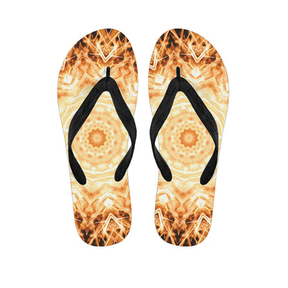 Shining Kaleidoscope Print Flip Flops