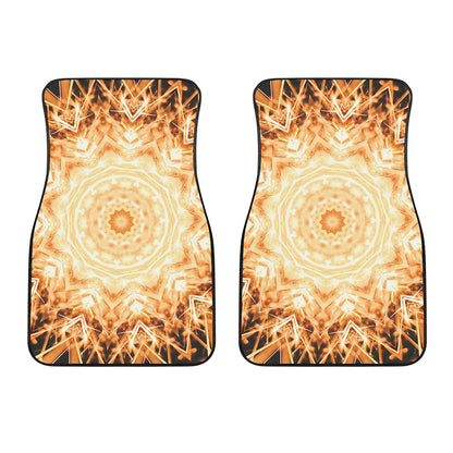 Shining Kaleidoscope Print Front Car Floor Mats