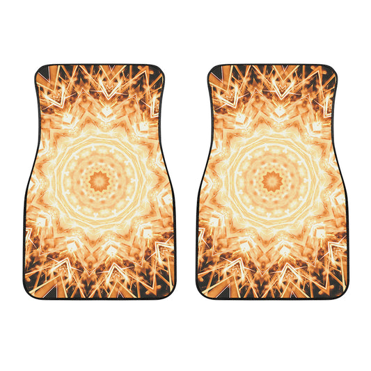 Shining Kaleidoscope Print Front Car Floor Mats