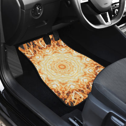 Shining Kaleidoscope Print Front Car Floor Mats