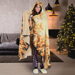 Shining Kaleidoscope Print Hooded Blanket