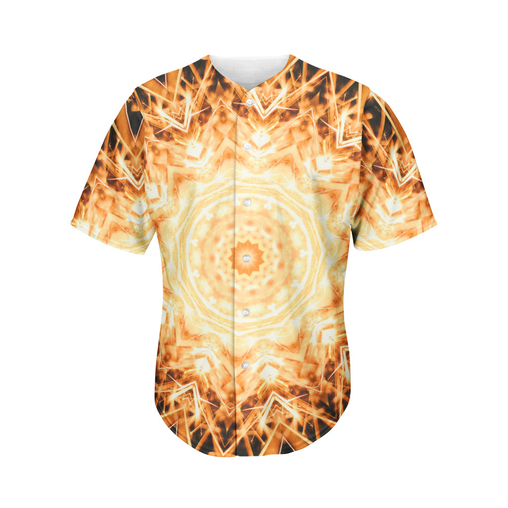 Shining Kaleidoscope Print Men's Baseball Jersey