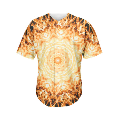 Shining Kaleidoscope Print Men's Baseball Jersey