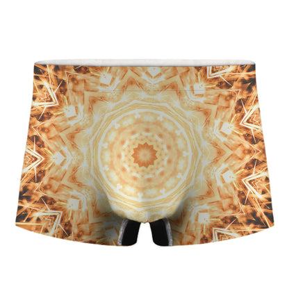 Shining Kaleidoscope Print Men's Boxer Briefs