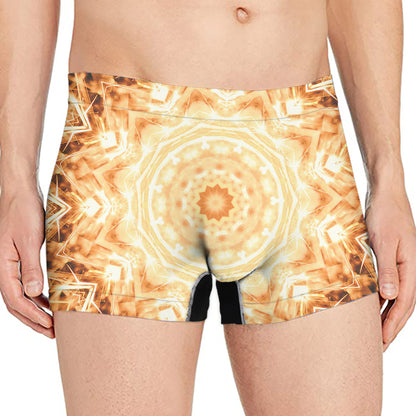 Shining Kaleidoscope Print Men's Boxer Briefs