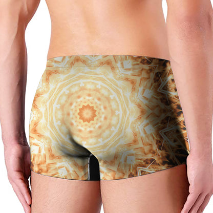 Shining Kaleidoscope Print Men's Boxer Briefs