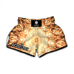 Shining Kaleidoscope Print Muay Thai Boxing Shorts