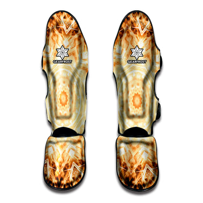 Shining Kaleidoscope Print Muay Thai Shin Guard