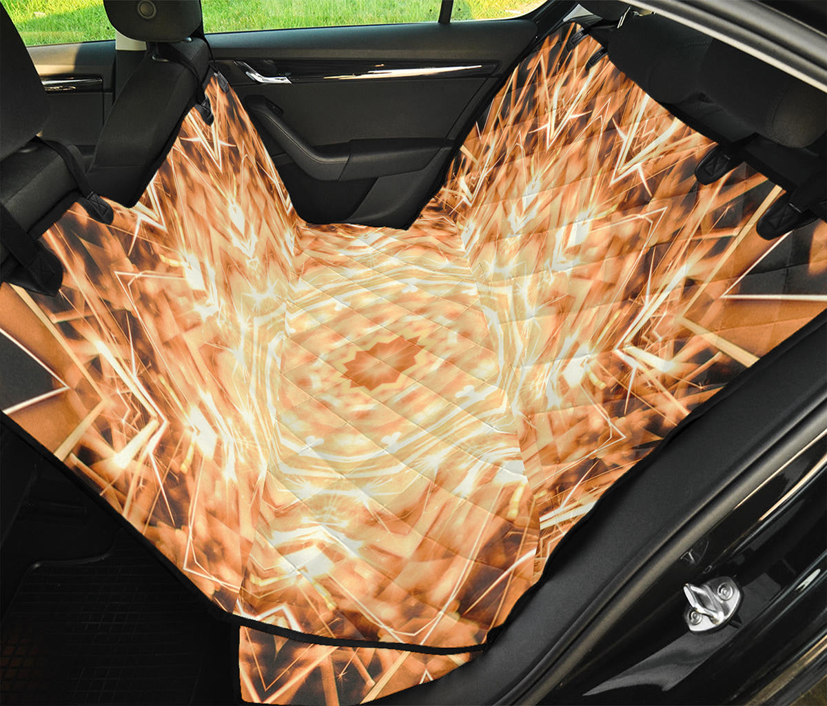 Shining Kaleidoscope Print Pet Car Back Seat Cover