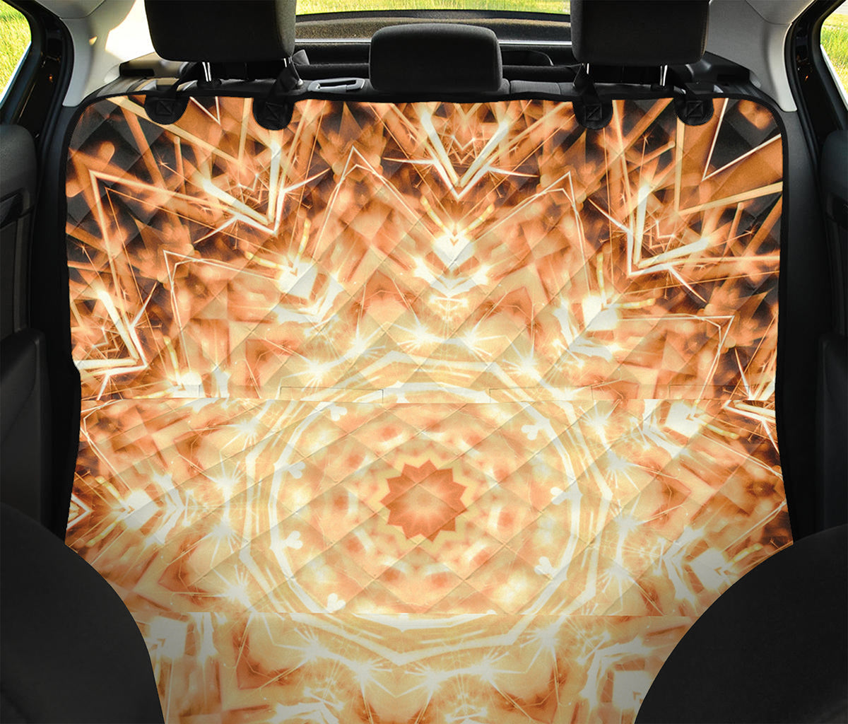 Shining Kaleidoscope Print Pet Car Back Seat Cover