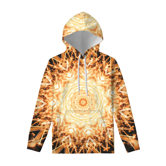 Shining Kaleidoscope Print Pullover Hoodie