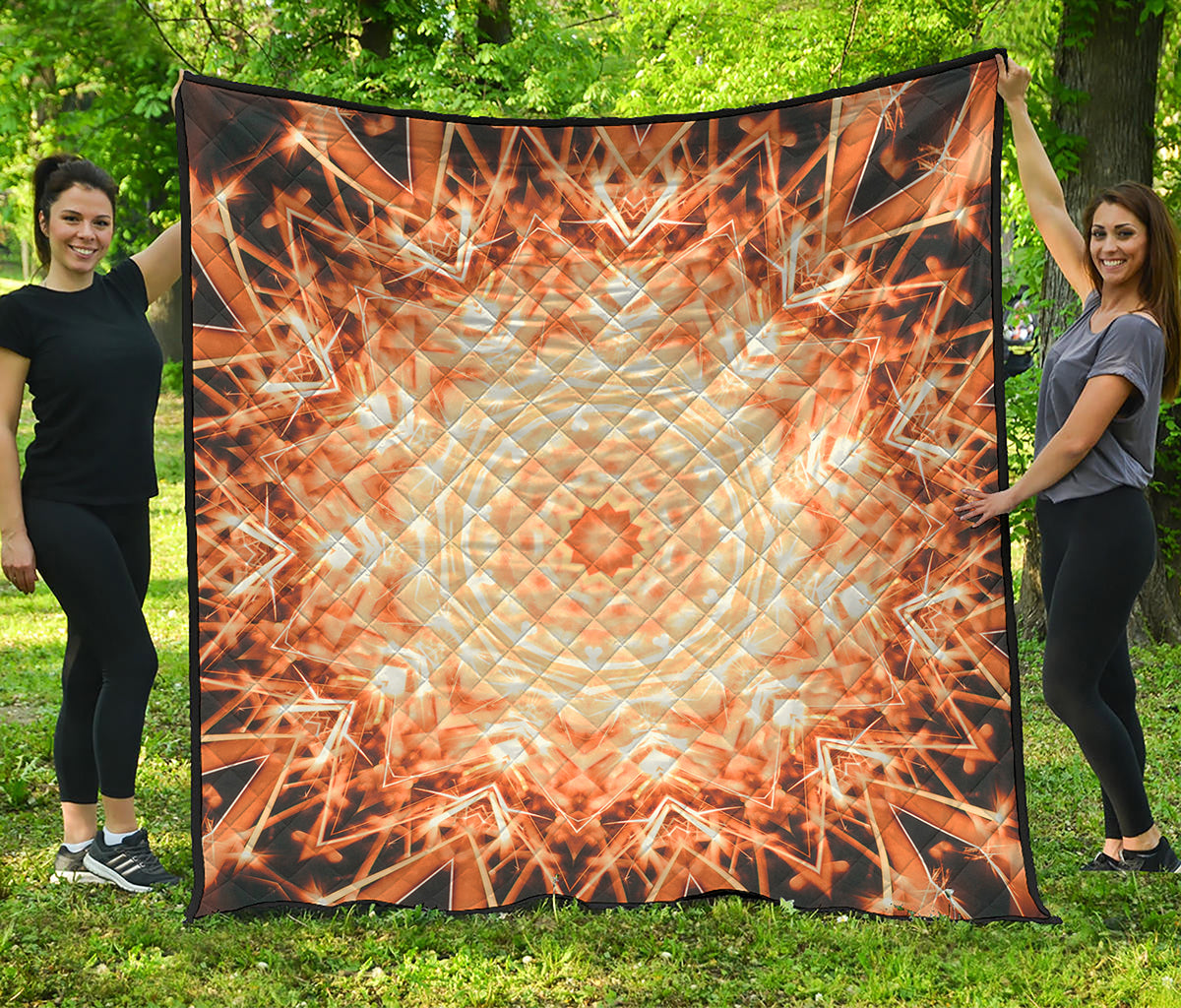 Shining Kaleidoscope Print Quilt