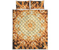 Shining Kaleidoscope Print Quilt Bed Set