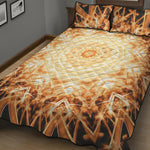 Shining Kaleidoscope Print Quilt Bed Set