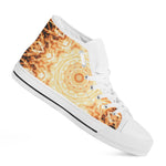 Shining Kaleidoscope Print White High Top Shoes
