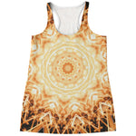 Shining Kaleidoscope Print Women's Racerback Tank Top