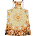 Shining Kaleidoscope Print Women's Racerback Tank Top