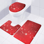 Shiny Sparkle Print 3 Piece Bath Mat Set