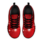 Shiny Sparkle Print Black Sneakers