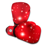 Shiny Sparkle Print Boxing Gloves