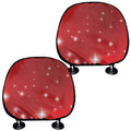 Shiny Sparkle Print Car Headrest Covers