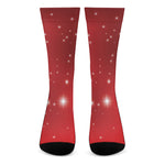 Shiny Sparkle Print Crew Socks