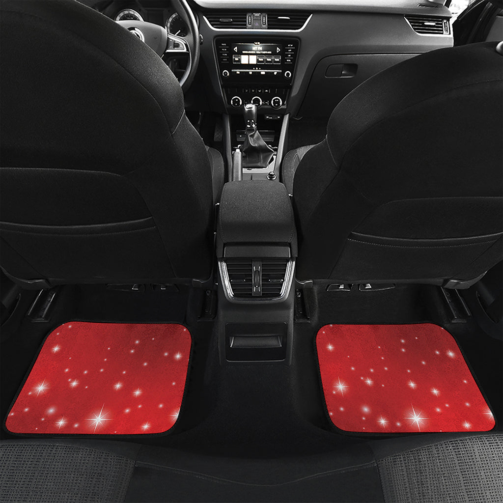 Shiny Sparkle Print Front and Back Car Floor Mats