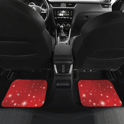 Shiny Sparkle Print Front and Back Car Floor Mats
