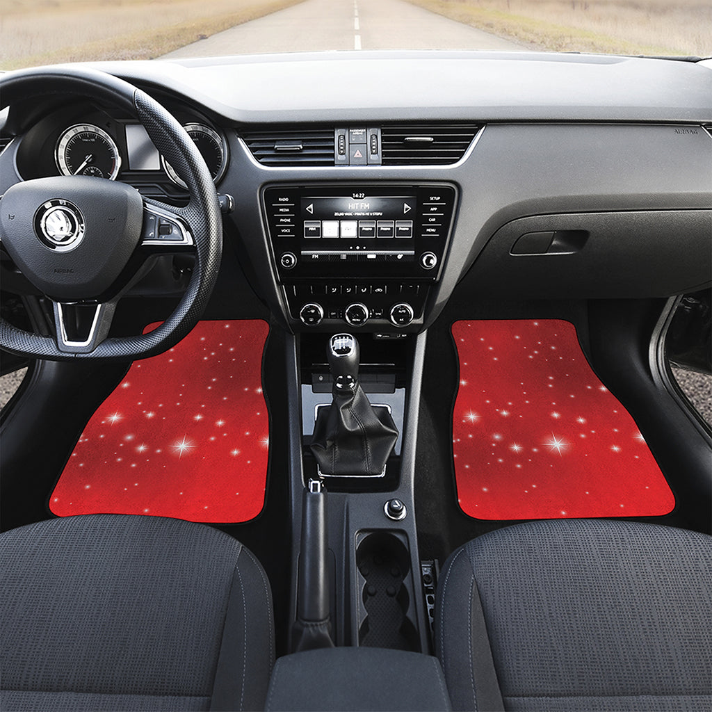Shiny Sparkle Print Front Car Floor Mats