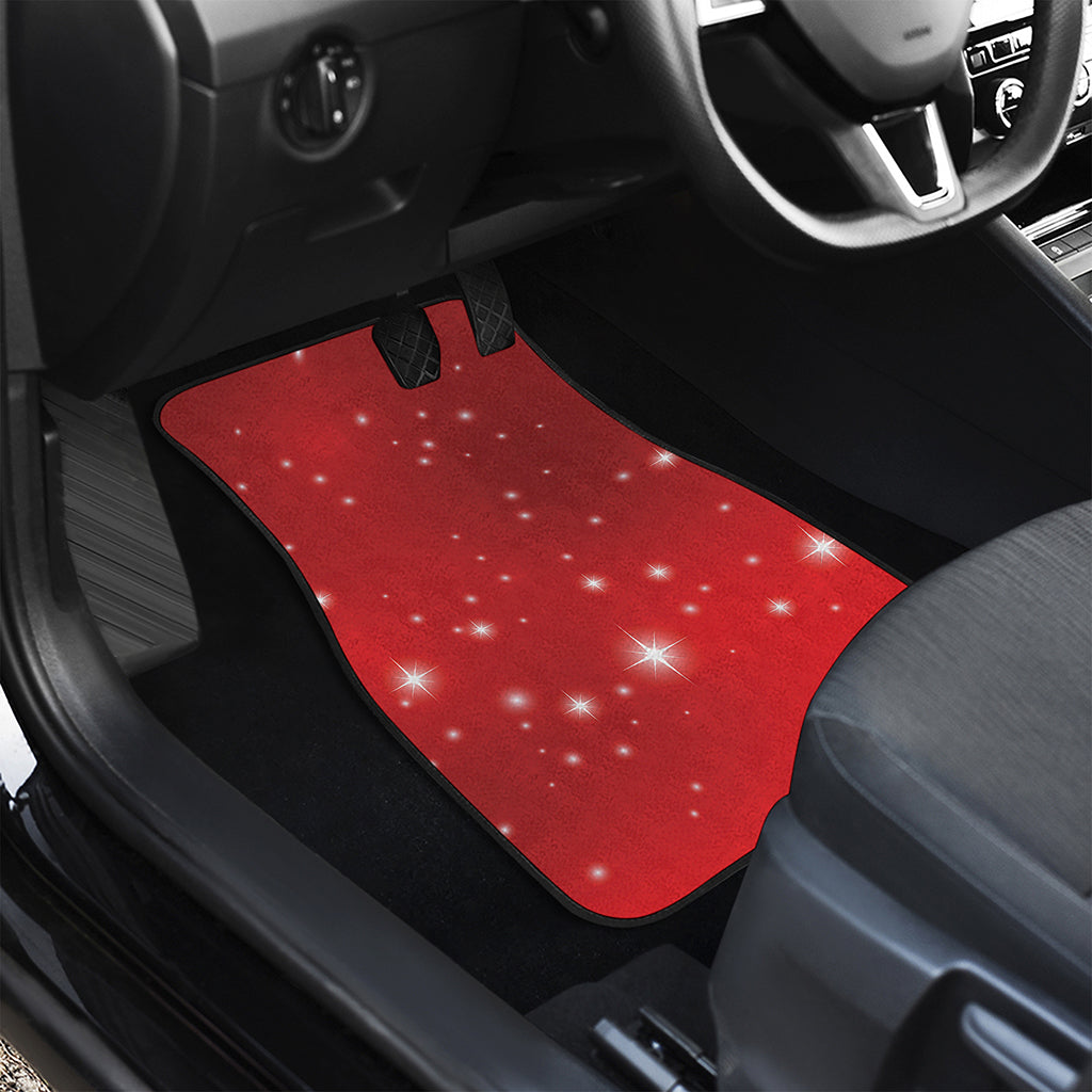 Shiny Sparkle Print Front Car Floor Mats