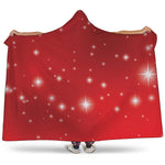 Shiny Sparkle Print Hooded Blanket