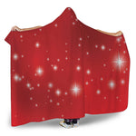 Shiny Sparkle Print Hooded Blanket