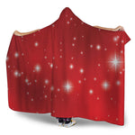 Shiny Sparkle Print Hooded Blanket