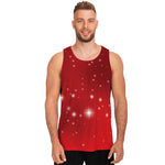 Shiny Sparkle Print Men's Tank Top