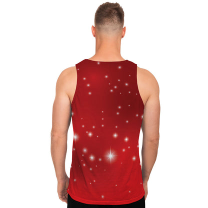 Shiny Sparkle Print Men's Tank Top