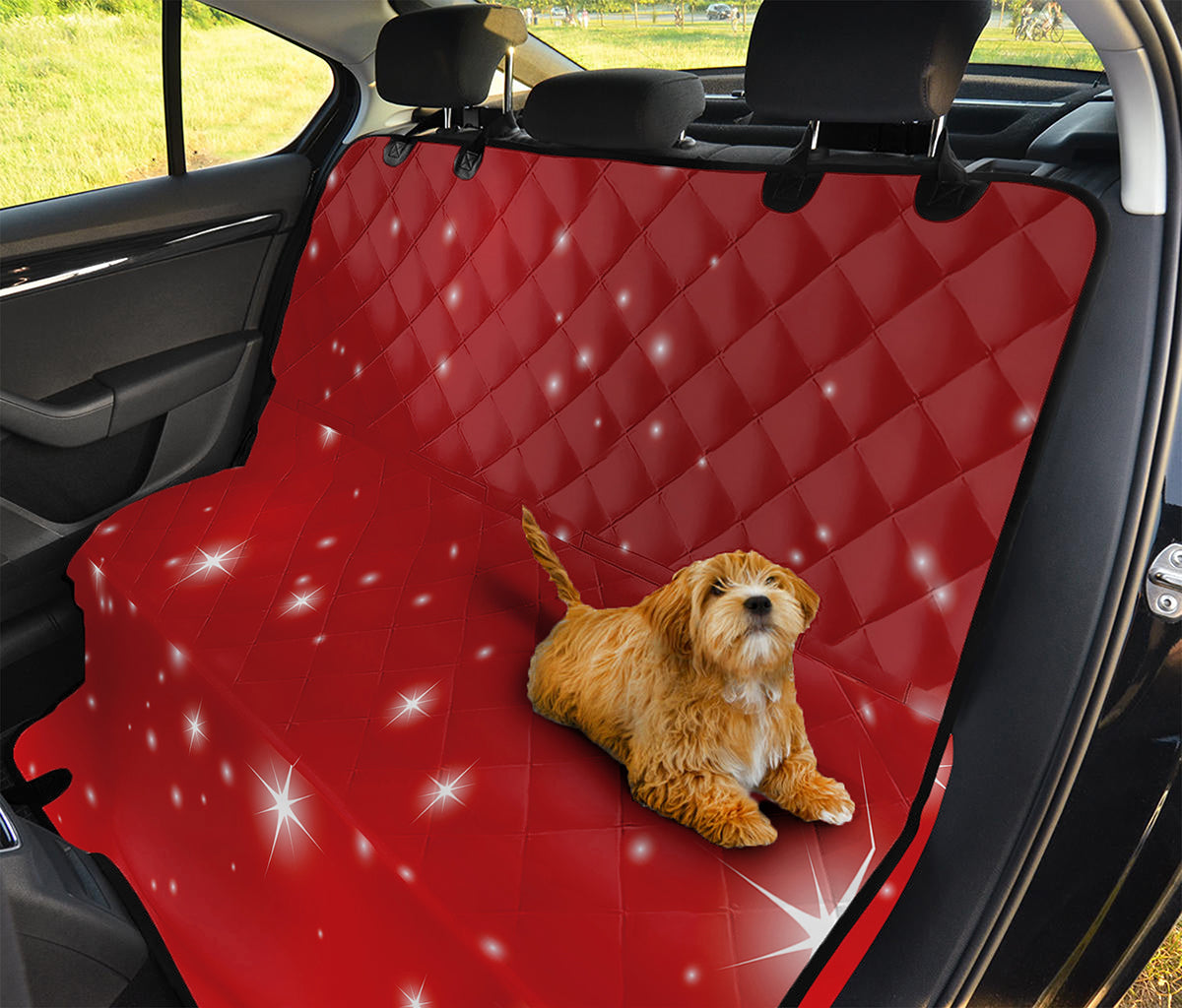 Shiny Sparkle Print Pet Car Back Seat Cover