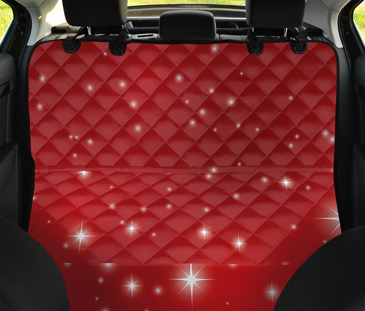 Shiny Sparkle Print Pet Car Back Seat Cover