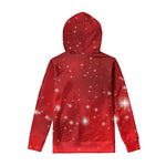 Shiny Sparkle Print Pullover Hoodie